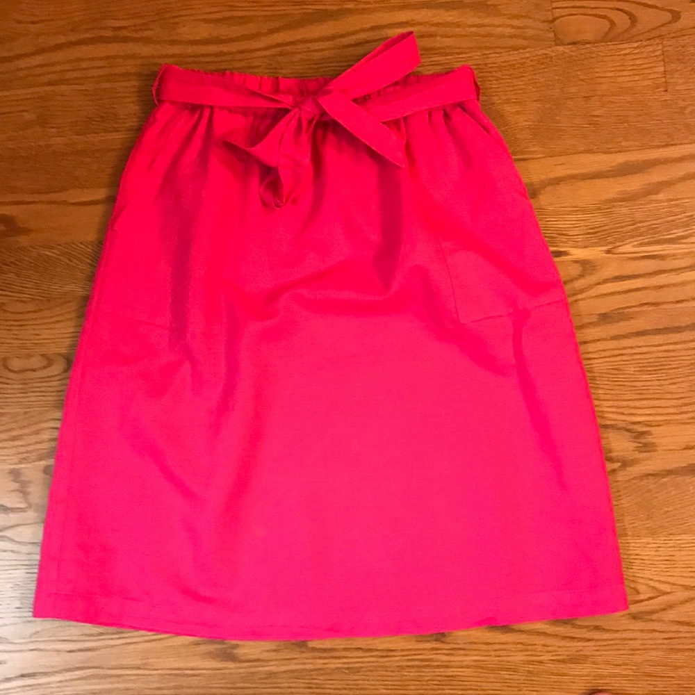 XS J. Crew hot pink skirt